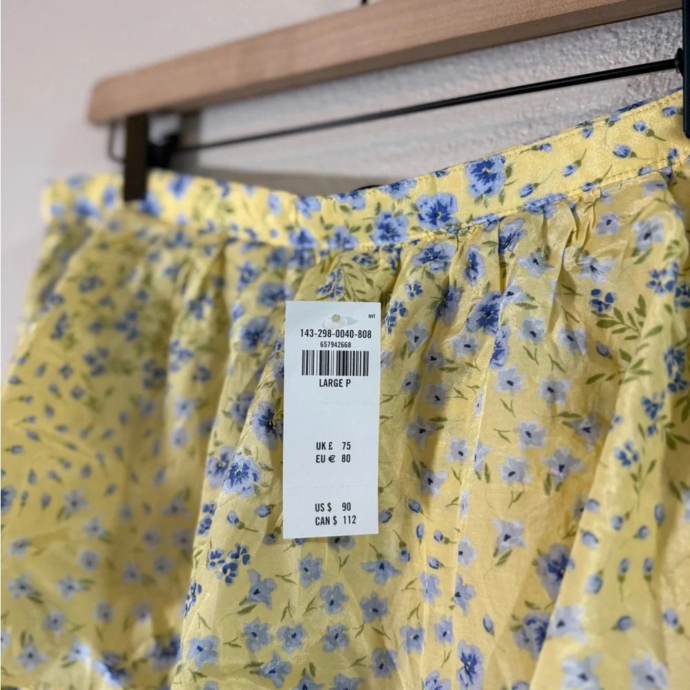 NWT Abercrombie & Fitch Drama Tiered Maxi Skirt Large Petite - Picture 5 of 9